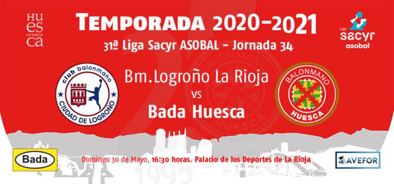 Bada Huesca buscará afianzar la tercera posición ante el Balonmano Logroño La Rioja