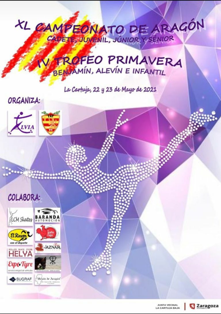 Este fin de semana se celebra la XV edición del Campeonato de Aragón de patinaje artístico y el IV Trofeo Primavera