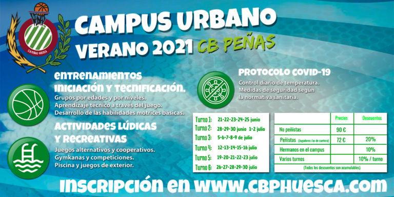 Abiertas las inscripciones para el campus de verano de CB Peñas