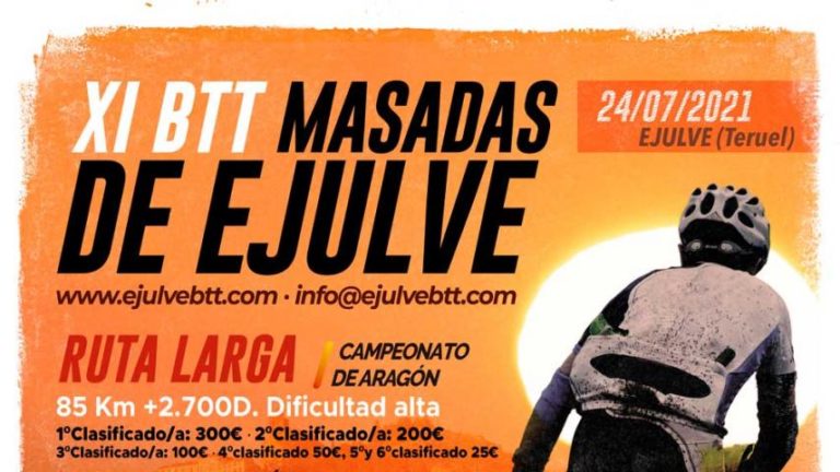 El Club Ciclista Ejulve será el encargado de organizar el Campeonato de Aragón BTT Martón, en la localidad turolense de Ejulve