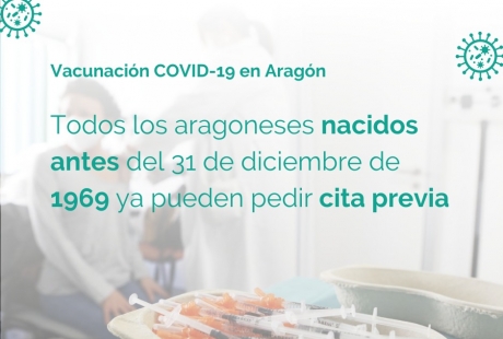 Abiertas las citaciones para la vacuna contra el COVID-19 para los nacidos en 1968 y 1969