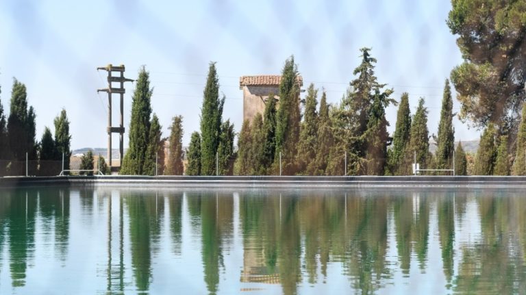 Finalizada la reforma de la balsa de las instalaciones del IES Pirámide, instalaciones de entrenamiento de la SD Huesca