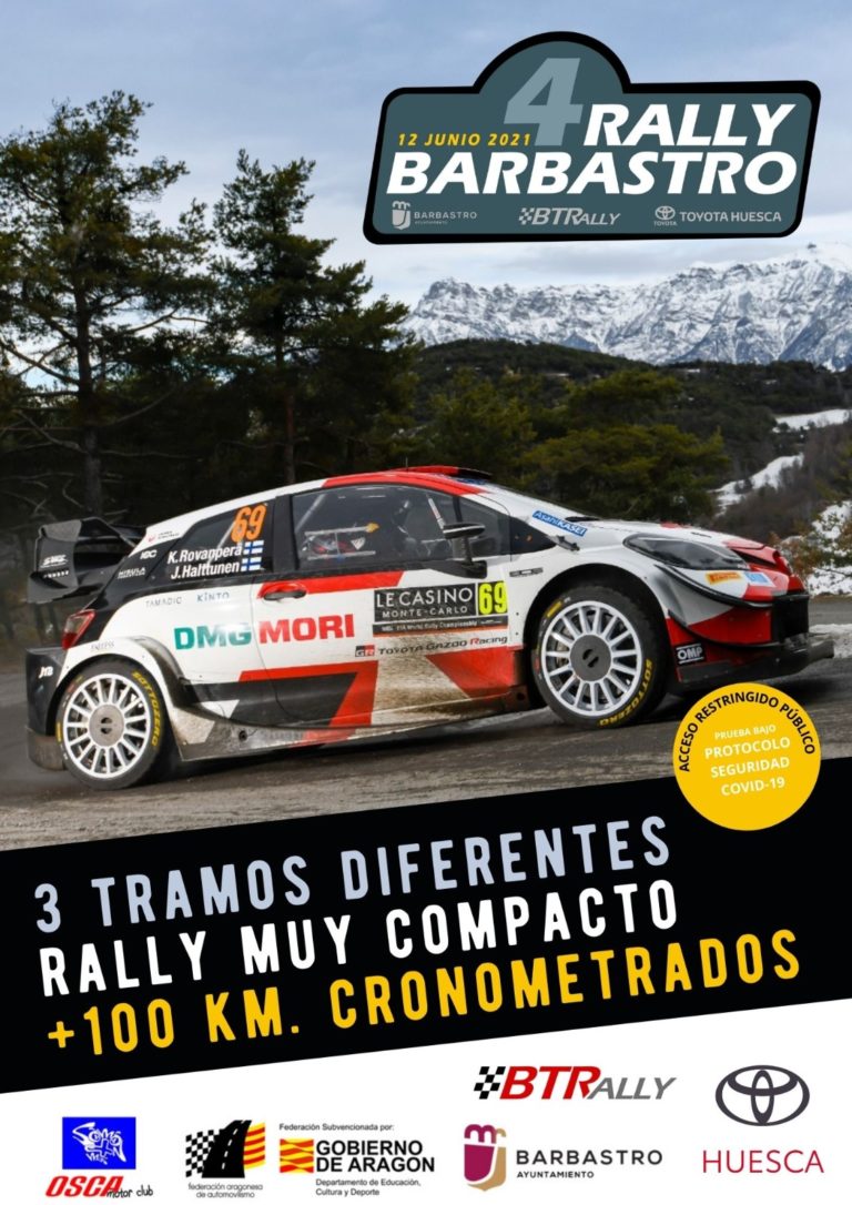 Este sábado se disputa el IV Rally de Barbastro