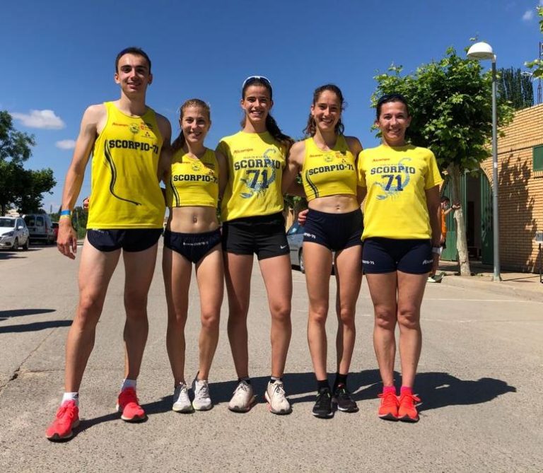 Scorpio 71 consigue 7 medallas de oro y una de plata en el Campeonato de Aragón 5k y 10k en ruta