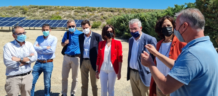 Olona defiende en las Cinco Villas la modernización del regadío a través de la apuesta por proyectos con sistemas de energías renovables