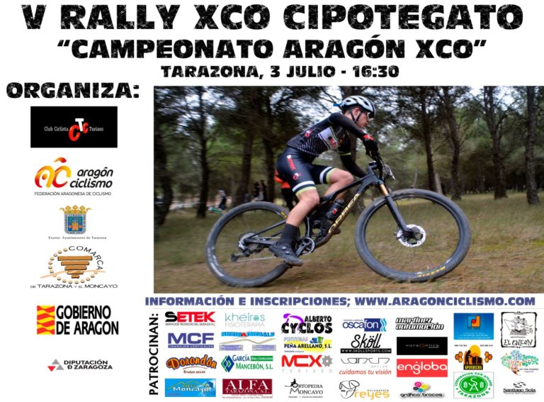 Tarazona acogerá el sábado, 3 de julio, la primera prueba del Open de Aragón de XCO de adultos