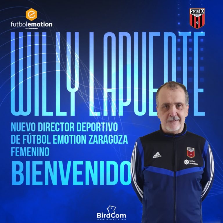 Willy Lapuente, nuevo director deportivo del equipo femenino de Fútbol Emotion Zaragoza
