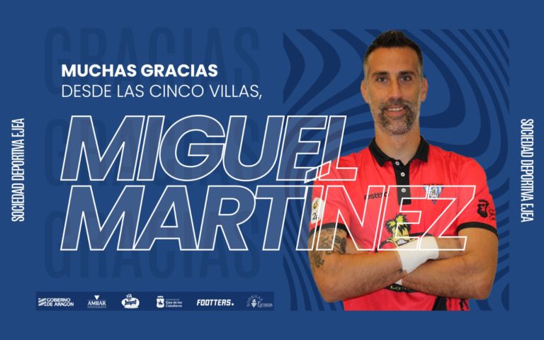 Miguel Martínez finaliza su etapa en la SD Ejea y se marcha al CD Calahorra