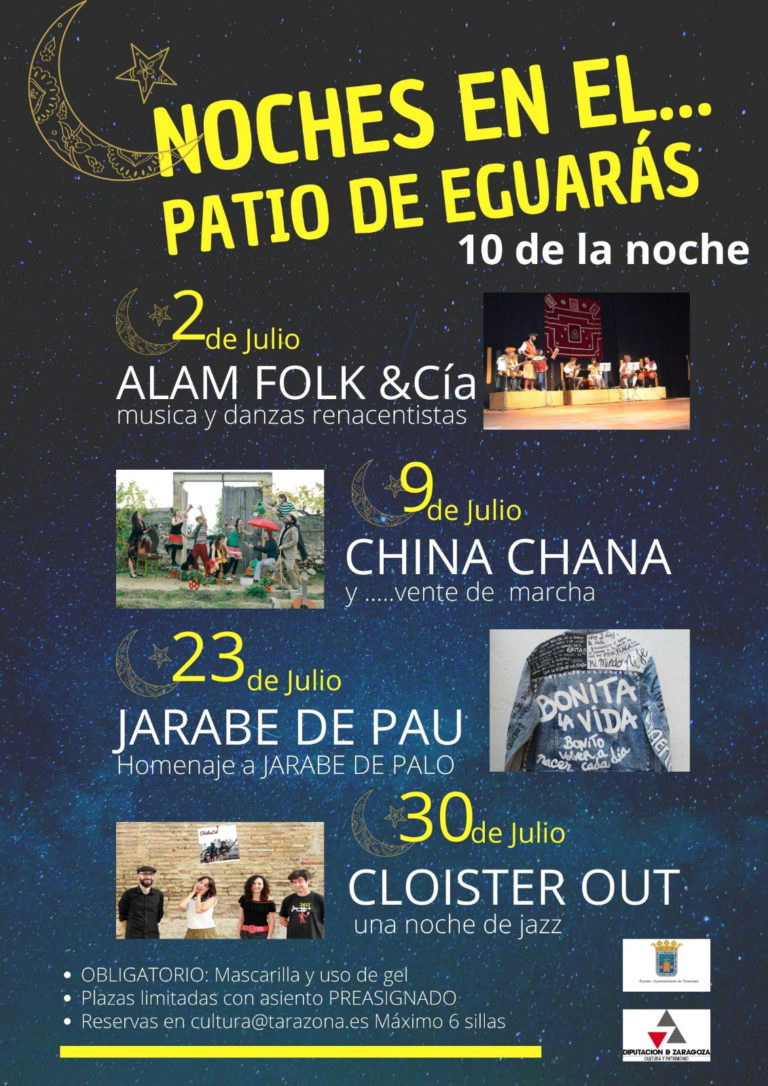 Tarazona presenta el ciclo de conciertos “Noches en el Patio de Eguarás”