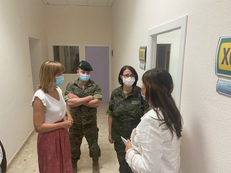 Alegría agradece la labor prestada en Aragón por los rastreadores militares del covid