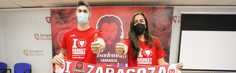 Santi Yusta y Vega Gimeno, presentados como nuevos jugadores de Casademont Zaragoza