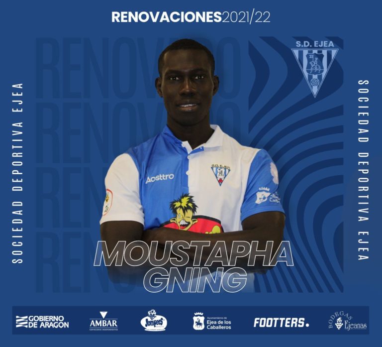 Moustapha Gning continuará esta temporada 2021/2022 en la SD Ejea