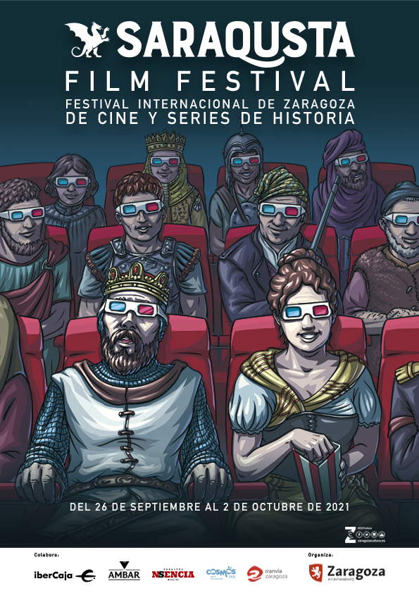 Jaime I, Agustina de Aragón, César Augusto y la Reina Petronila protagonizan la imagen oficial del Saraqusta Film Festival