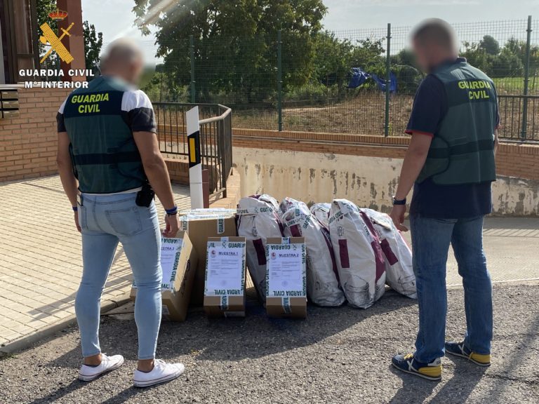 La Guardia Civil detiene a dos vecinos de Villanueva de Huerva como presuntos autores de un delito contra la salud pública