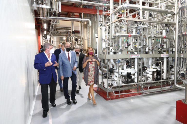 El Presidente de Aragón muestra su orgullo por la nueva planta de biofertilizantes de Fertinagro Biotech en Utrillas, la más grande e innovadora de Europa
