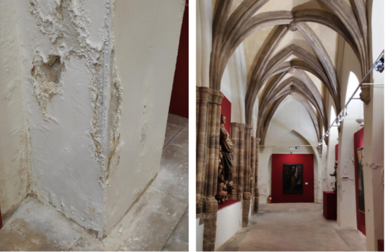 Comienzan las obras para la rehabilitación del claustro de la Colegiata de Santa María de Calatayud