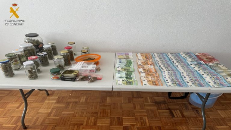 La Guardia Civil detiene a dos personas en Alfajarín por cultivo de marihuana en su vivienda