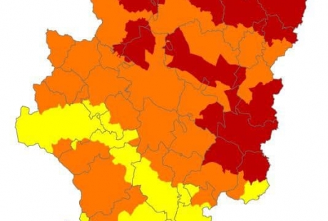 Alerta roja de peligro de incendios forestales en varias zonas de la Comunidad