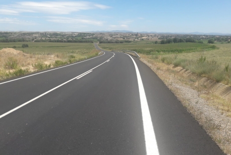Mejora del firme entre Fornillos y Berbegal