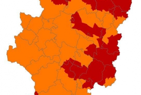 Alerta roja de peligro de incendios forestales en zonas de las tres provincias