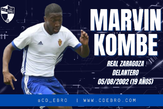 Marvin Kombe llega cedido al CD Ebro procedente del Real Zaragoza