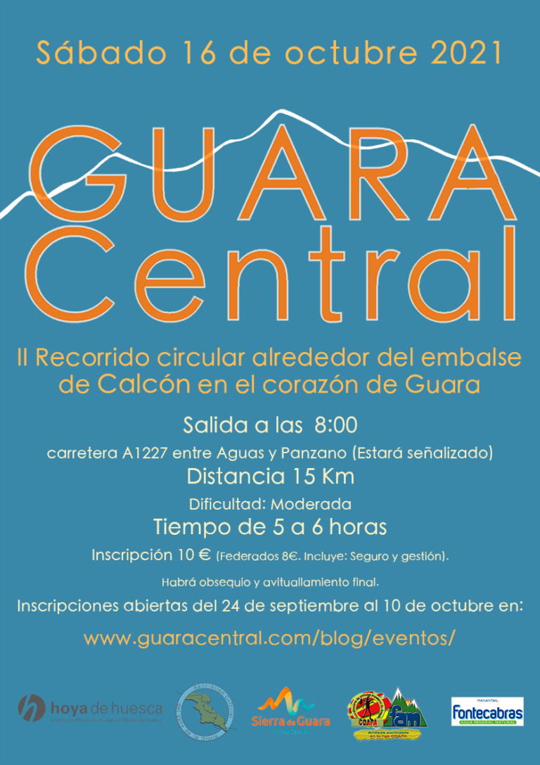 El 16 de octubre se celebra la II edición del Recorrido Circular Embalse de Calcón