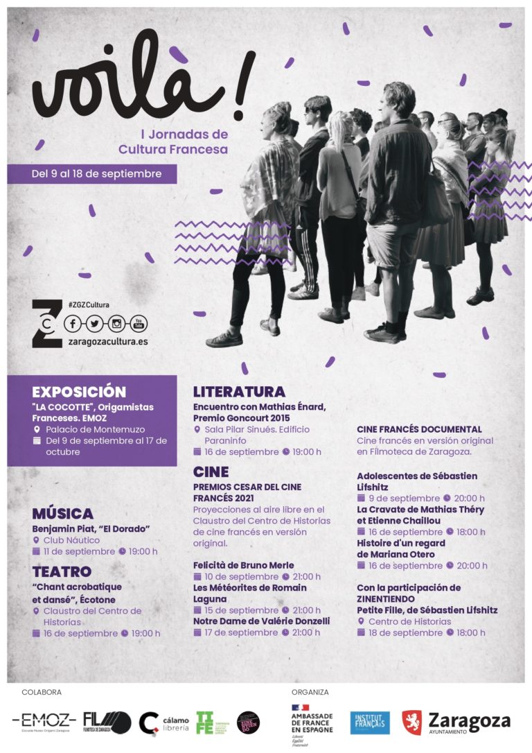 Zaragoza acoge este mes de septiembre las primeras Jornadas de Cultura Francesa