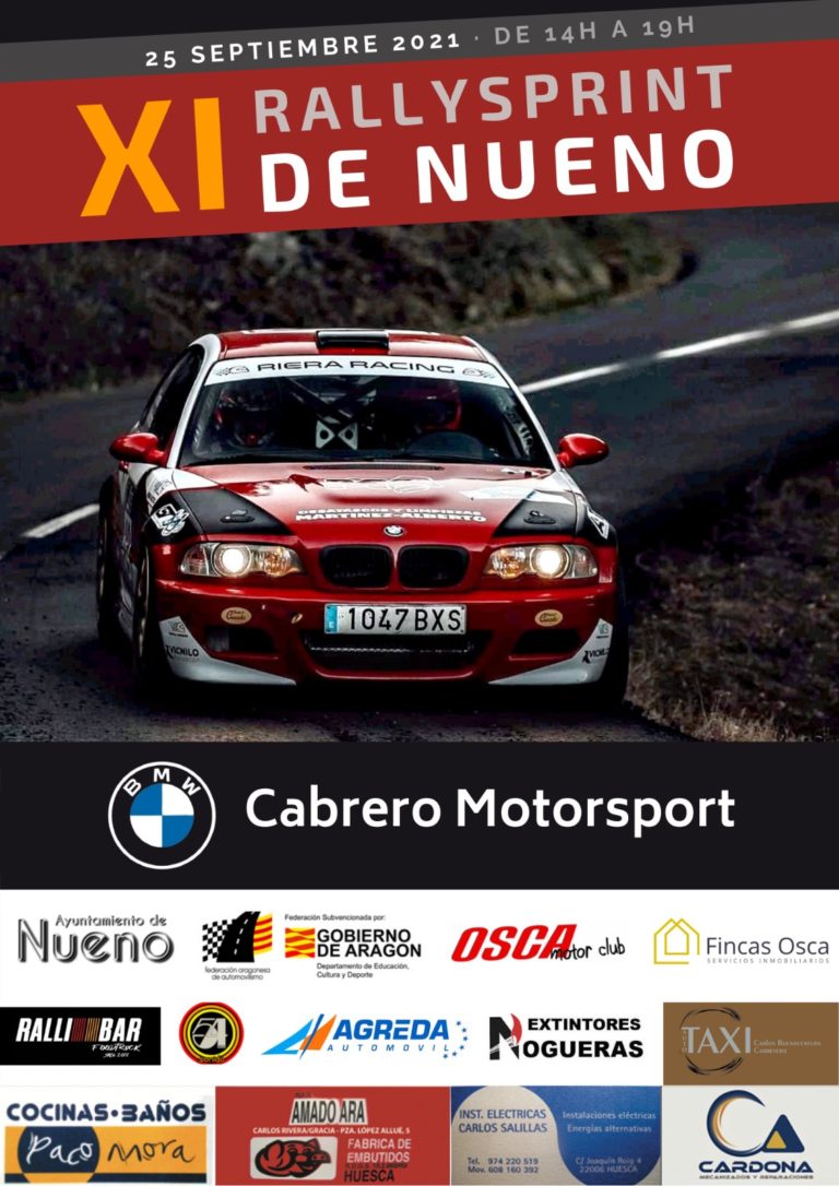 Este sábado se disputa el XI Rallysprint de Nueno