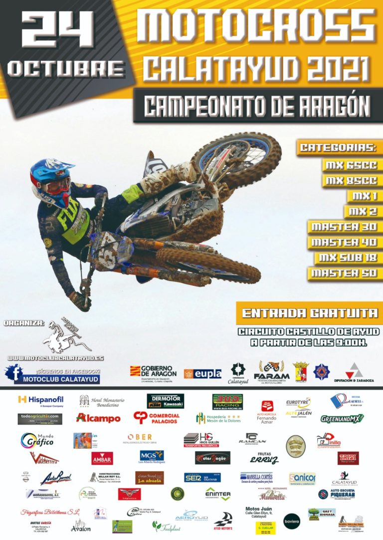 Calatayud acoge este domingo el Campeonato de Aragón de motocross