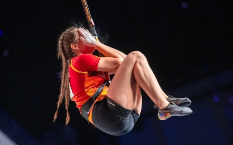 María Laborda sigue imparable y consigue una nueva medalla de bronce en la Copa de Europa de escalada de velocidad