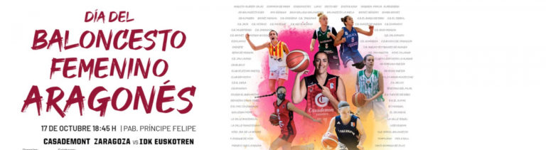 El «Día del Baloncesto Femenino Aragonés» se celebrará este próximo domingo coincidiendo con el encuentro del Casademont Zaragoza femenino