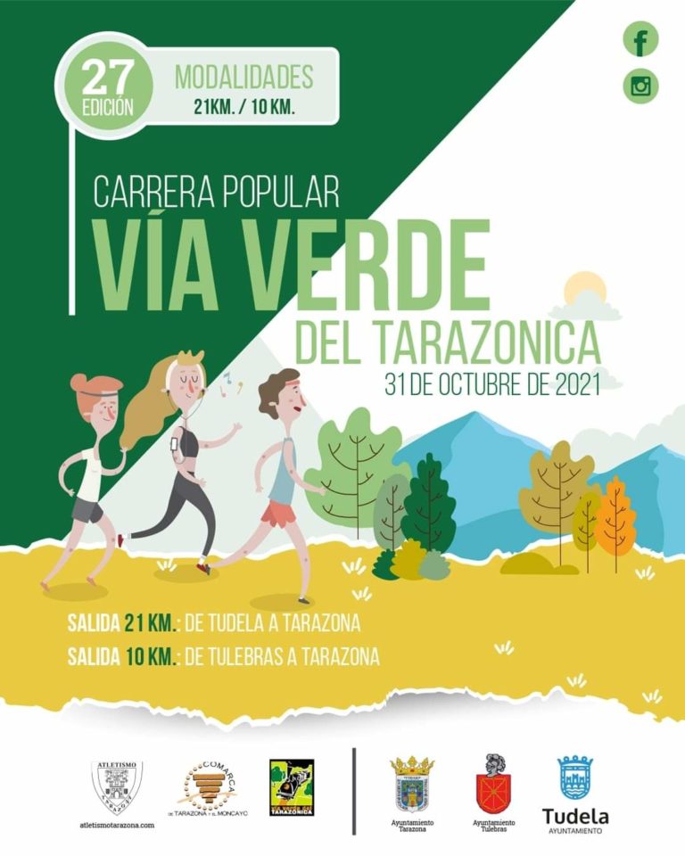 La XXIV Carrera Popular Vía Verde Tarazonica se disputará el próximo de 31 de octubre