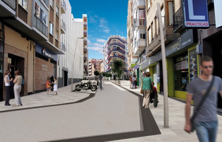 La calle Cuarte se transformará en una vía de prioridad peatonal arbolada hasta la plaza de las Canteras