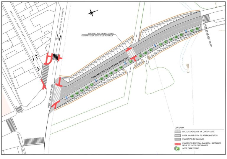 La prolongación de la calle López Saz conectará Oliver y Miralbueno