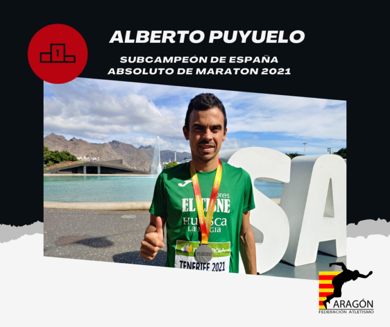 Alberto Puyuelo, subcampeón del campeonato de España de Maratón