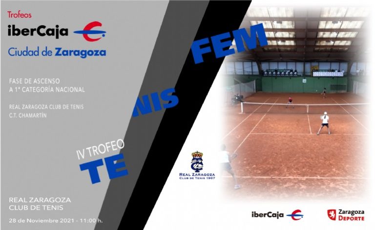 El Real Zaragoza Club de Tenis albergará el Trofeo Ciudad de Zaragoza de tenis femenino