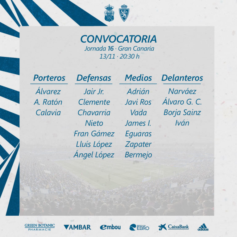 Narváez, principal novedad en la convocatoria ante la UD Las Palmas