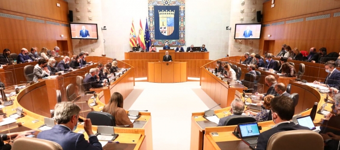 Las grupos parlamentarios PSOE, Podemos, Chunta Aragonesista y Partido Aragonés registran 12 propuestas de resolución de forma conjunta al Debate del Estado de la Comunidad