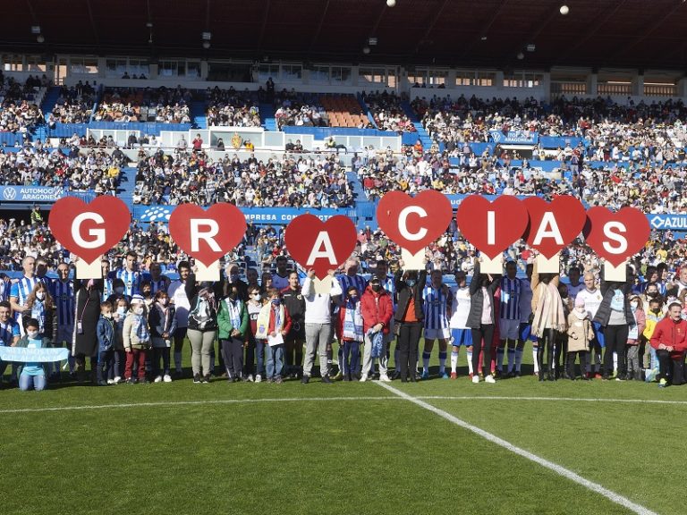 Más de 15.000 personas acuden a La Romareda en una nueva edición del partido de Aspanoa