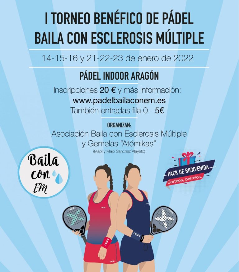 Este próximo mes de enero tendrá lugar el I Torneo de Pádel Benéfico ‘Baila con Esclerosis Múltiple’