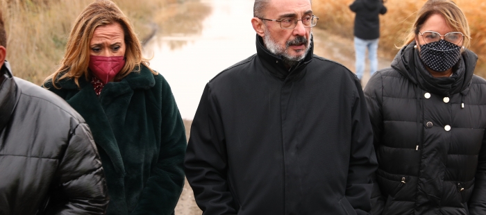 El Presidente de Aragón se desplaza a El Burgo, Quinto, Villafranca y Pina que se encuentran fuera de peligro
