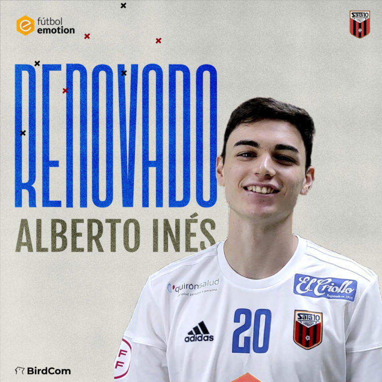Alberto Inés renueva con Fútbol Emotion Zaragoza hasta 2024 y se marcha cedido a Colo Colo Zaragoza