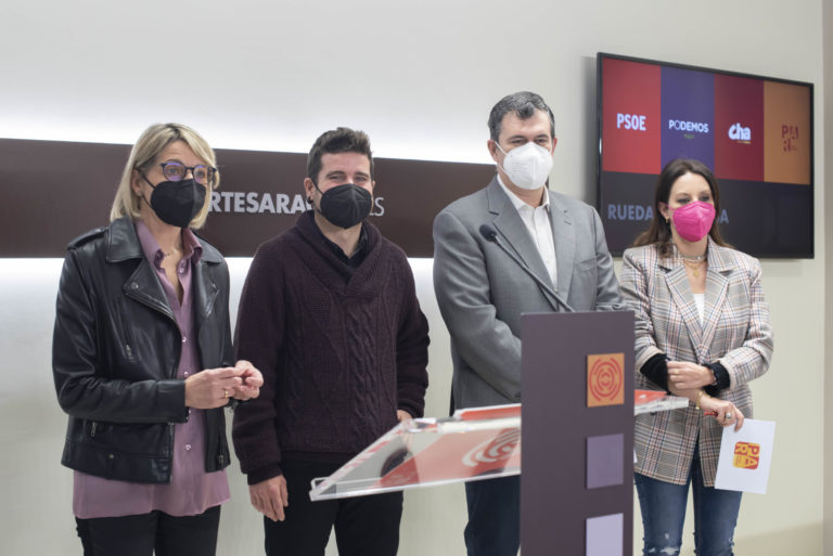 Las formaciones políticas que componen el cuatripartito  registran en las Cortes de Aragón una PNL para rechazar los trasvases del Ebro y su utilización política