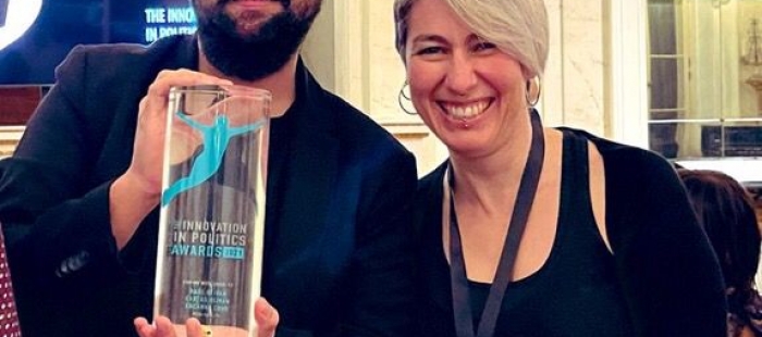 El proyecto “Frena la curva” del Gobierno de Aragón, ganador del Premio a la Innovación Política en la categoría de “Estrategias frente a la covid” El proyecto “Frena la curva” del Gobierno de Aragón, ganador del Premio a la Innovación Política en la categoría de “Estrategias frente a la covid”