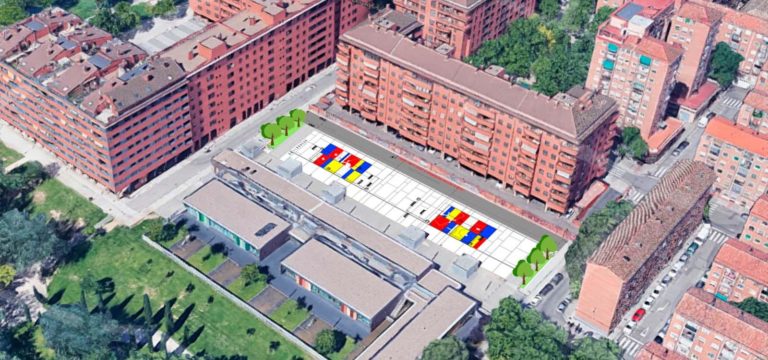 El Ayuntamiento de Zaragoza aprueba el proyecto de obras de urbanización de la plaza exterior sobre el aparcamiento junto al parque Bruil