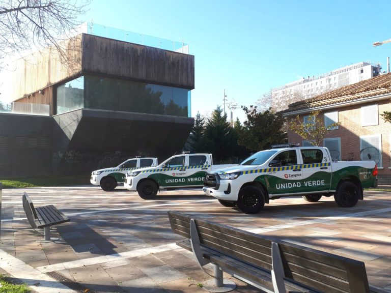 La Unidad Verde de Zaragoza incorpora tres nuevos vehículos todoterreno