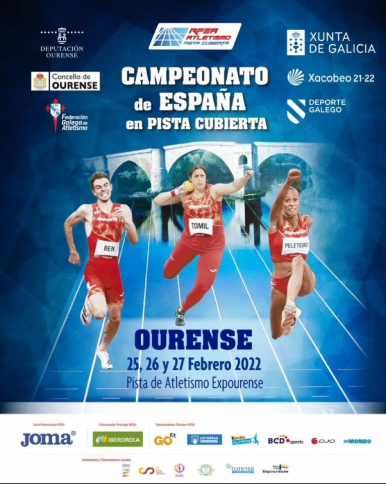 17 atletas aragoneses se dan cita en el LVIII Campeonato de España Absoluto de Atletismo en PC celebrado en Ourense