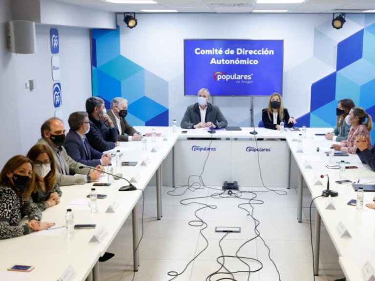 El PP-Aragón apuesta por Feijóo como nuevo líder nacional