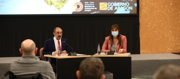 El Presidente de Aragón y la consejera de Sanidad presentan las líneas generales del Plan de Acción 2022-2023