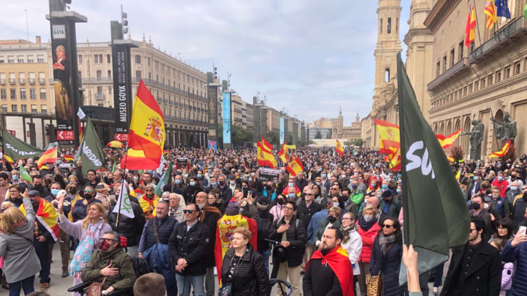 Vox y el sindicato Solidaridad se manifiestan contra el Gobierno por la subida de precios